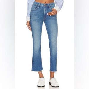MOTHER Sky Blue Cropped Jeans